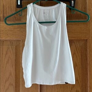 Ethika white Cropped Tank Top